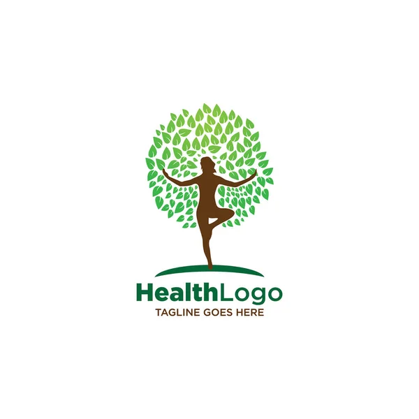 Saúde Logo Sport Vetor Ícone — Vetor de Stock