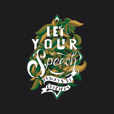 Tişört için çiçek el yazısı çizimi