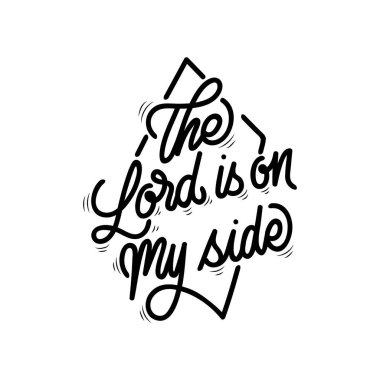 Baş döndürücü tipografi. Tanrı benim yanımda.