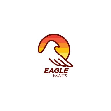 Basit Renkli Modern Kuş Logosu