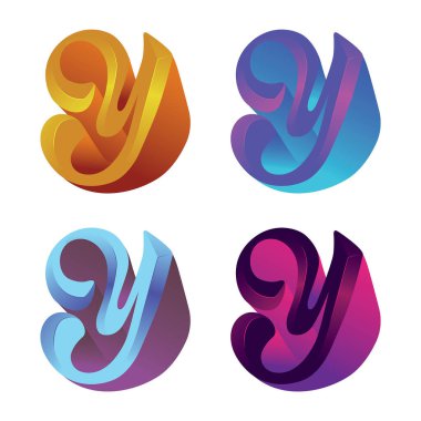 Modern Renkli Y logosu