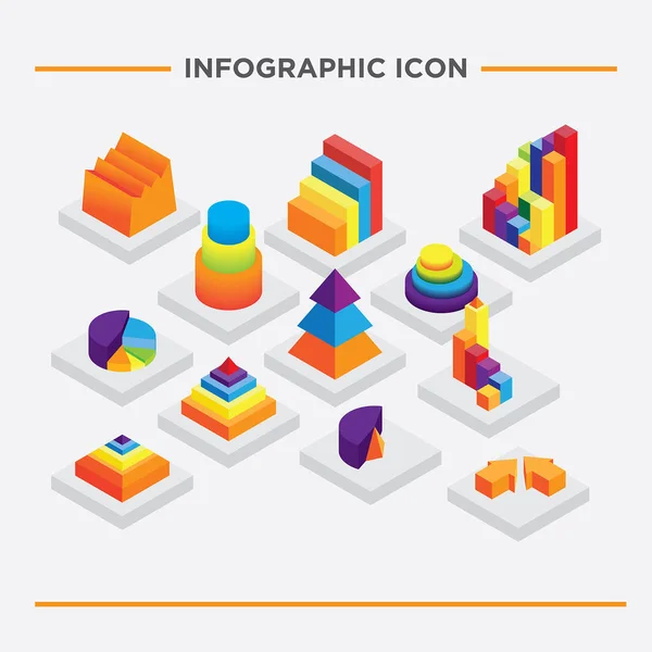 Isometric bilgi simgesi şekilleri