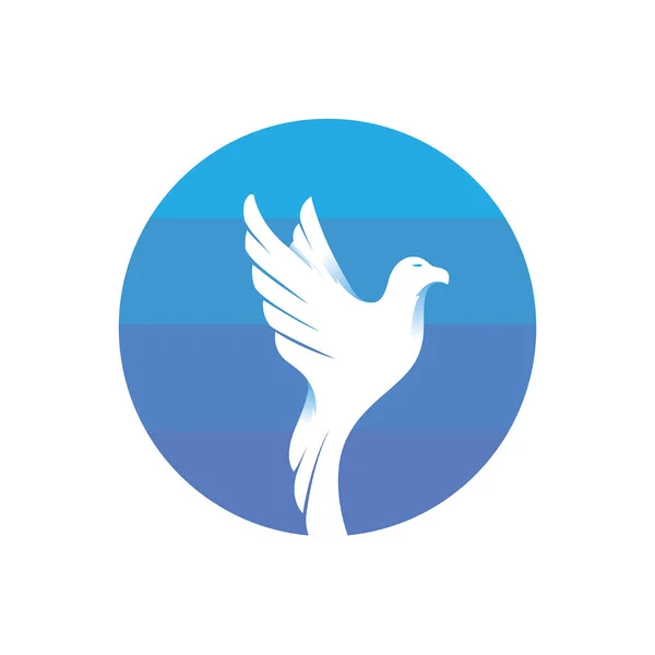Simple Bird Logo Icon — Stock Vector