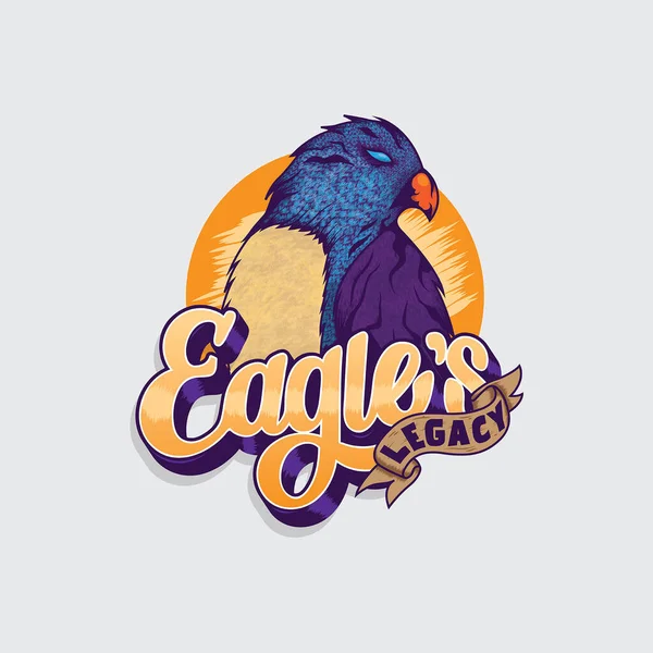 Eagle Logo Animal Illustration — Stock Vector