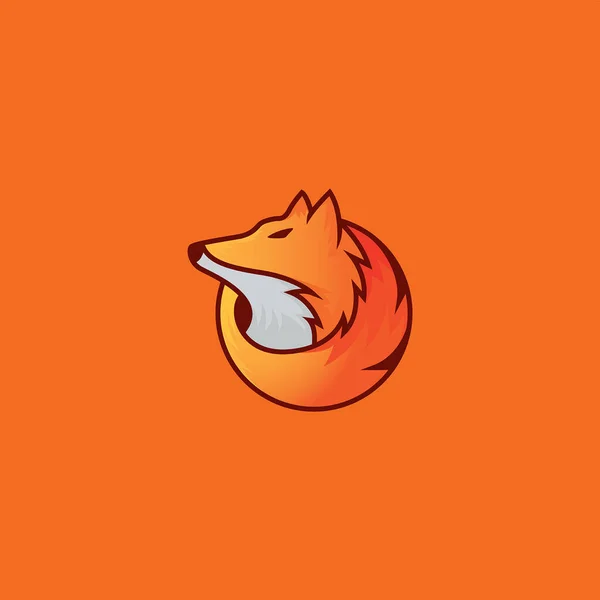 Fox Fire Esport Logo Maskot Hraní — Stockový vektor