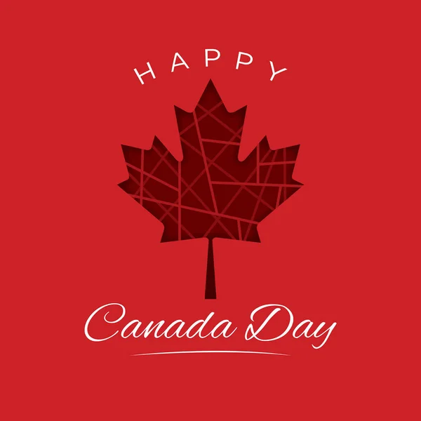 Happy Canada Day Social Media Post — Διανυσματικό Αρχείο