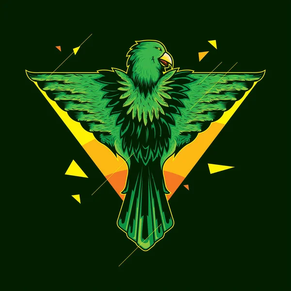 Águila Como Angel Fantasía Ilustración — Vector de stock