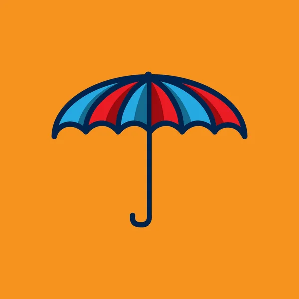 Colorful Umbrella Icon Logo — Stock Vector