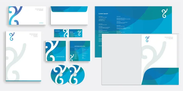 Návrh Šablony Business Stationary — Stockový vektor