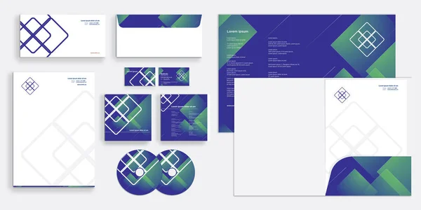 Návrh Šablony Business Stationary — Stockový vektor