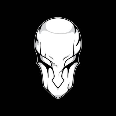 Kafatası Uzaylı Başı illüstrasyonu