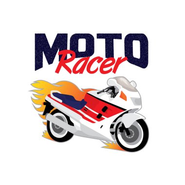 Sportbike motorsporu logo vektörü