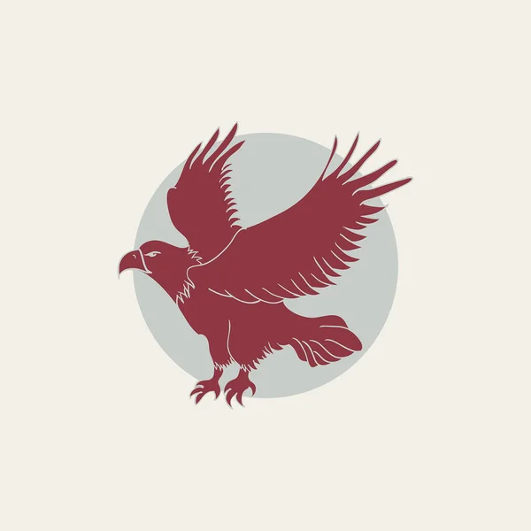 Eagle Strong Faith Icon — Stock Vector