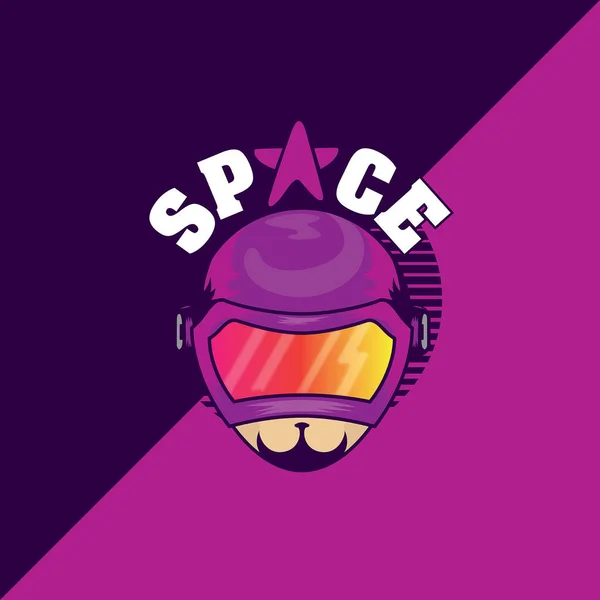 Space Ranger Astronaut Esport Illustration — Stockvektor