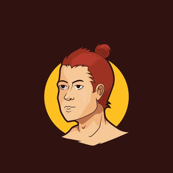 Cool Native Man Logo Premium
