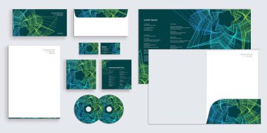 Soyut Yıldız Üçgeni Üst üste binen Gradyan Karmaşık Şirket Kimlik Kırtasiyesi