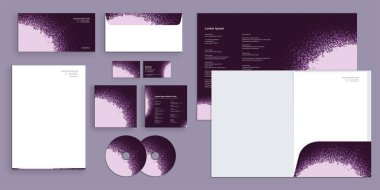 Patlayıcı Dinamik Parçacık Kurumsal Kimlik Kırtasiyesi