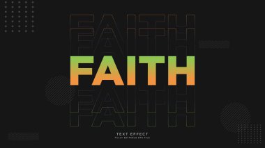 Düzenlenebilir Metin Efekti Yazı Tipi Üst üste bindirmesi