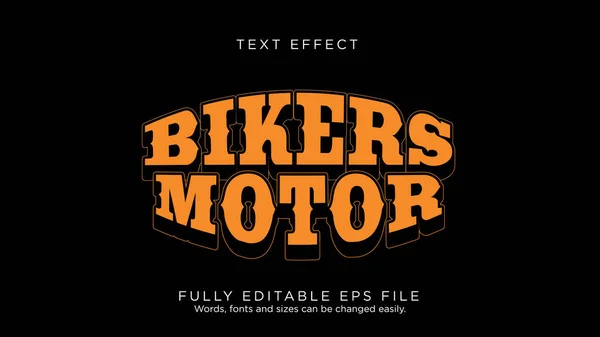 Motorcular Motosiklet Logosu Yazı Tipi Efekti Tipi