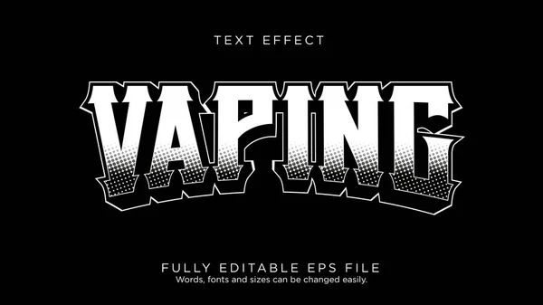 Vaping Logo Metin Efekti Yazı Tipi