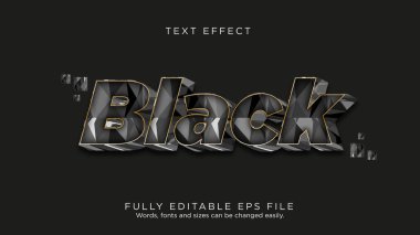 Black Diamond Text Effect Font Type