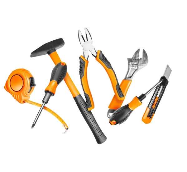 New Construction Tools Air White Background — Stock Photo, Image