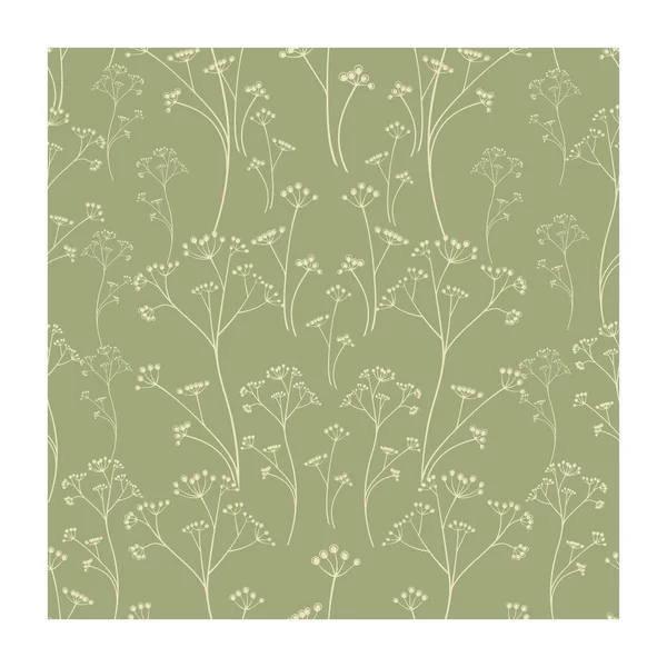 Bitki dalları, bej renkli, dikey çizgili, pastel yeşil arka plan.