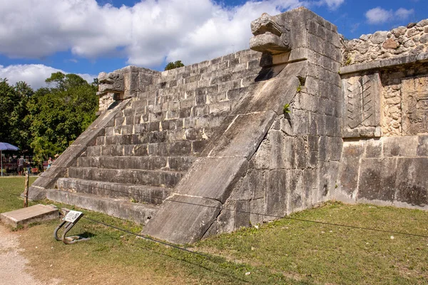Ancien Monument Maya Ruine Chichen Itza Dans Ville Piste Mexique — Photo