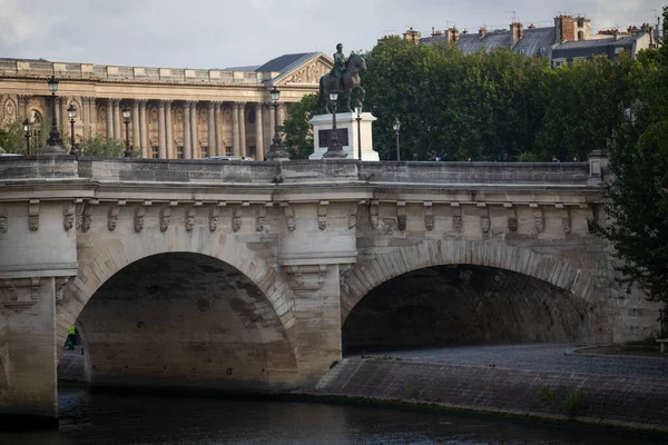 Pont Neuf Seine River French City Paris Beautiful Monuments Paris —  Fotos de Stock