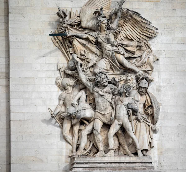 Ornament Marseillaise Arc Triumph Paris One Most Famous Monuments French — 图库照片