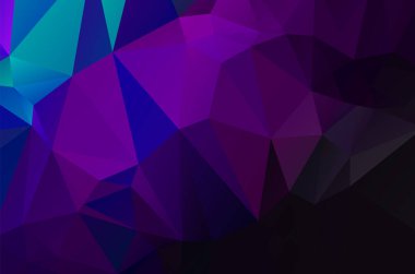 Renkli mor renkli çokgen arka plan deseni