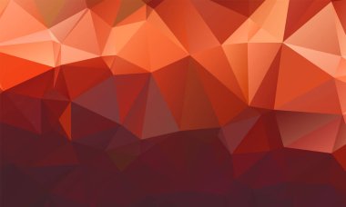 düşük poli geometrik arkaplan, soyut desenli turuncu geometrik şekilli