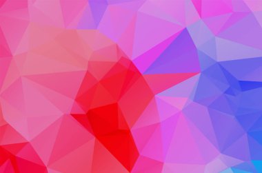 Renkli mor renkli çokgen arka plan deseni