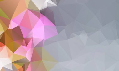 soyut desenli düşük polimetrik arkaplan açık pembe şekillerden oluşur