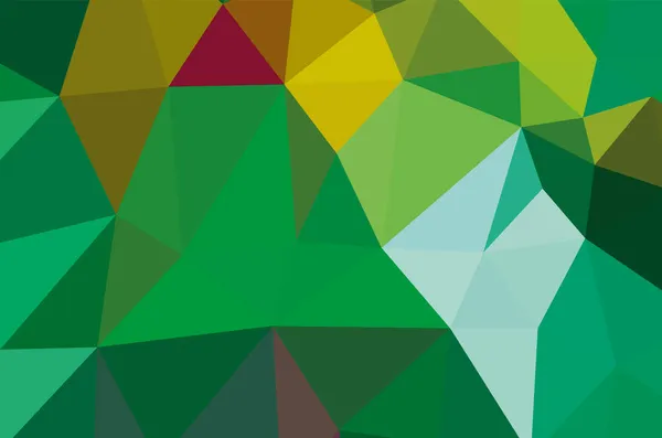 Verde Vívido Geométrico Abstrato Brilhante Verde Borrado Mosaico Papel Parede — Vetor de Stock