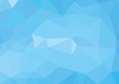 Üçgen oluşan düşük Poli mavi arka plan. Vektör sanat.