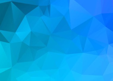 Üçgen oluşan düşük Poli mavi arka plan. Vektör sanat.