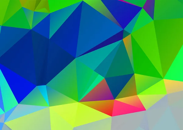 Low Poly Abstrakten Blauen Hintergrund Bestehend Aus Dreiecken Vektorkunst — Stockvektor