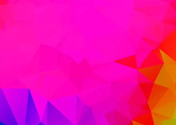 Fundo Abstrato Geométrico Rosa Padrão Triangular Textura Colorida — Vetor de Stock