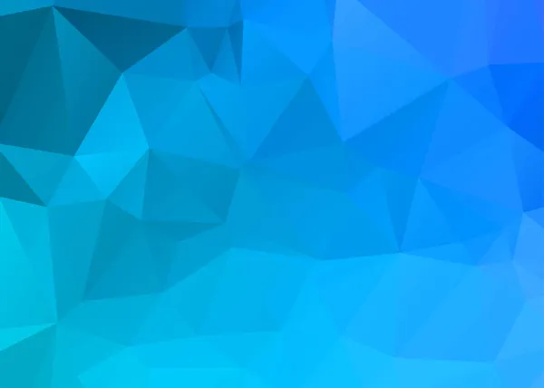 低ポリ抽象的な青い背景の三角形から成る ベクター アート — ストックベクタ