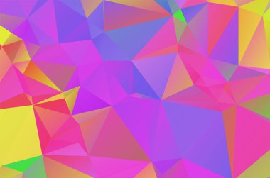 Renkli mor renkli çokgen arka plan deseni