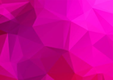 Geometrik pembe soyut arkaplan. Üçgen desen. Renkli doku.