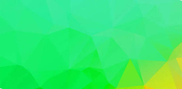 Zelené Živé Geometrické Abstraktní Jasně Zelené Rozmazané Mozaikové Tapety Trojúhelníkovými — Stockový vektor