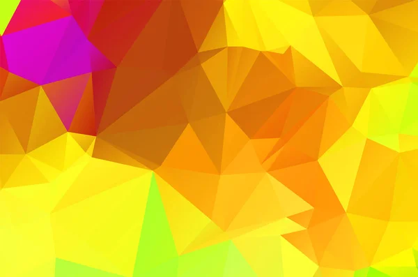 Abstract Triangulation Geometric Gold Green Background — Stockvektor