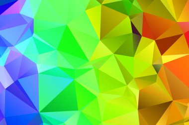 Yeşil canlı geometrik soyut parlak yeşil bulanık mozaik duvar kağıdıyla pankart için üçgen şekilli