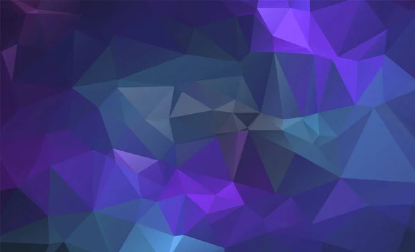 Modrý Fialový Geometrický Vzor Trojúhelníky Polygonální Design Pro Web Pozadí — Stockový vektor