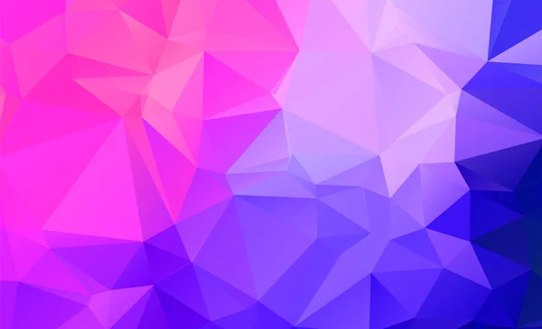 Azul Púrpura Patrón Geométrico Triángulos Diseño Poligonal Para Web Fondo — Vector de stock