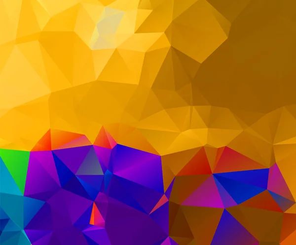 Abstract Geometrische Achtergronden Geel Kleur Donkerblauw — Stockvector