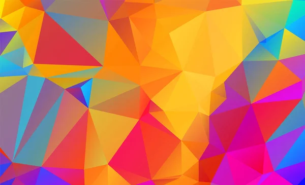 Vielzahl Von Farben Polygon Hintergrund Oder Rahmen Abstraktes Rechteck Geometrischer — Stockvektor