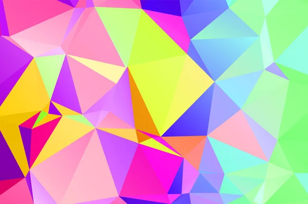 Geometric Design Business Presentations Web Colorful Swirl Rainbow Polygon Background — Vector de stock